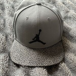 Jordan Textured Gray and Black Hat